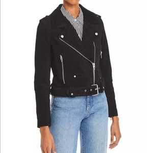 BLANK NYC| Suede moto jacket | Color: Black